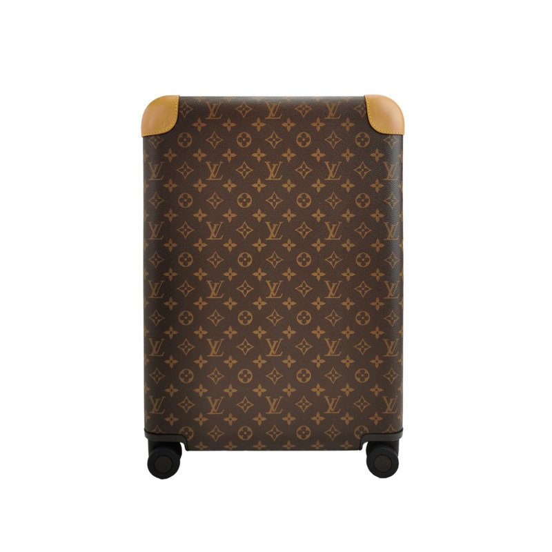 Louis Vuitton(LV)Horizo​​n55植鞣老花滿印行李箱包晶片款-0