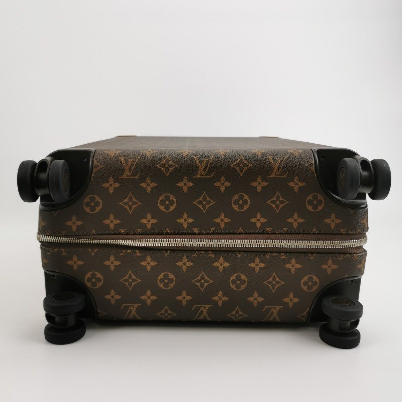 Louis Vuitton(LV)Horizo​​n55植鞣老花滿印行李箱包晶片款-4