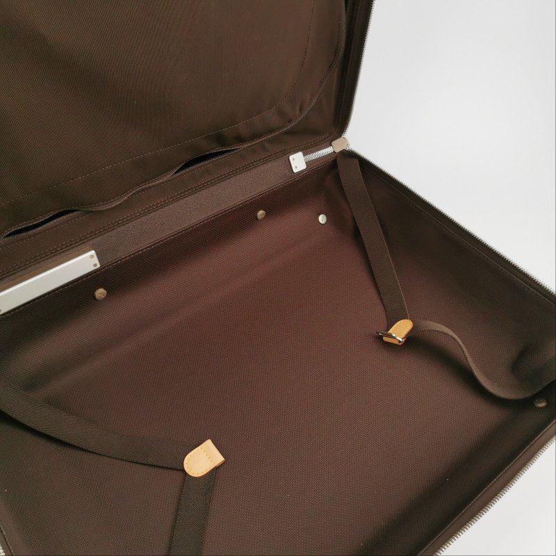 Louis Vuitton(LV)Horizo​​n55植鞣老花滿印行李箱包晶片款-5