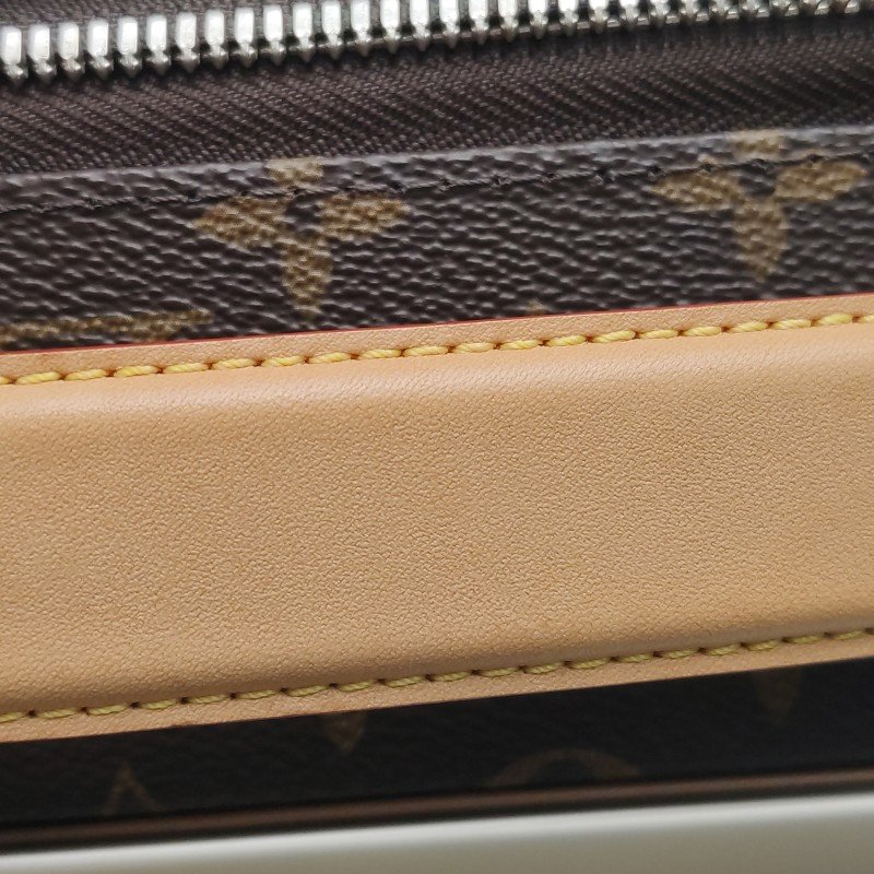 Louis Vuitton(LV)Horizo​​n55植鞣老花滿印行李箱包晶片款-14