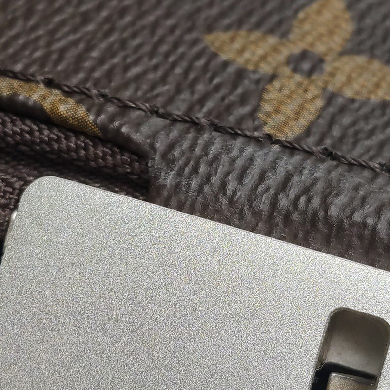 Louis Vuitton(LV)Horizo​​n55植鞣老花滿印行李箱包晶片款-20