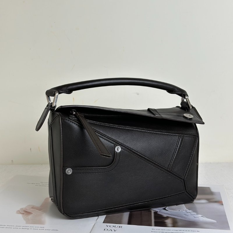 LOEWE Panta pazzle - 小號深咖啡-2