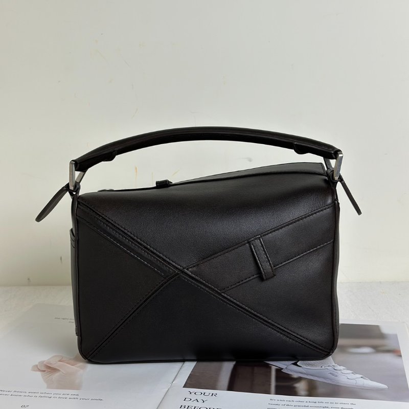 LOEWE Panta pazzle - 小號深咖啡-4