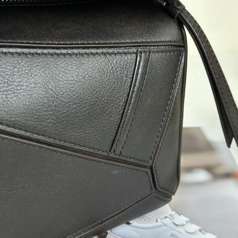 LOEWE Panta pazzle - 小號深咖啡-8