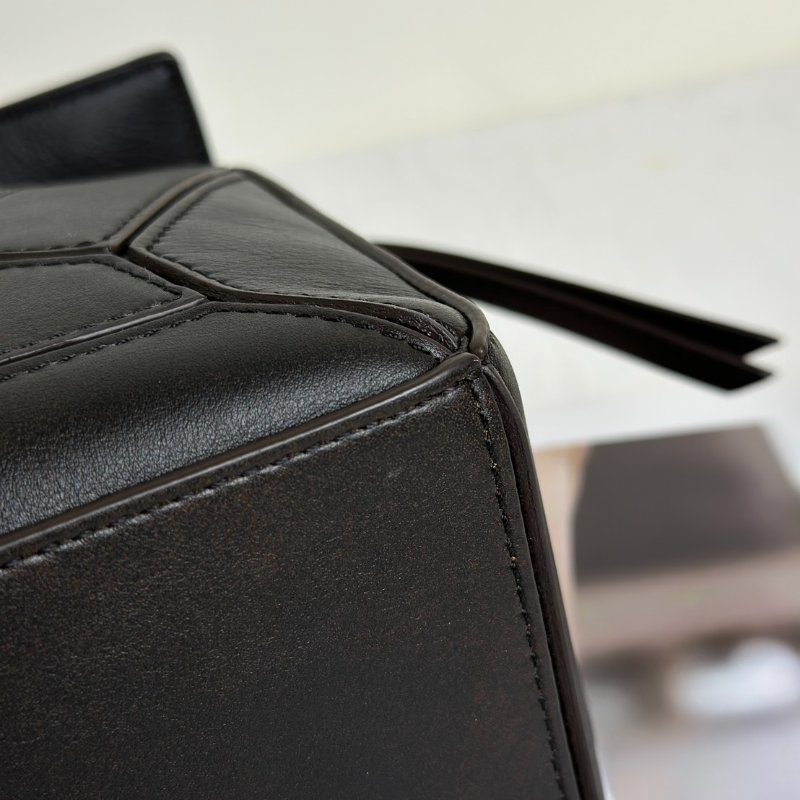 LOEWE Panta pazzle - 小號深咖啡-9