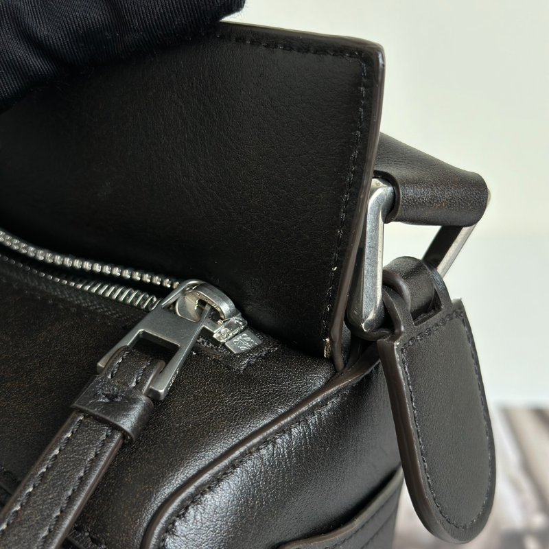 LOEWE Panta pazzle - 小號深咖啡-10