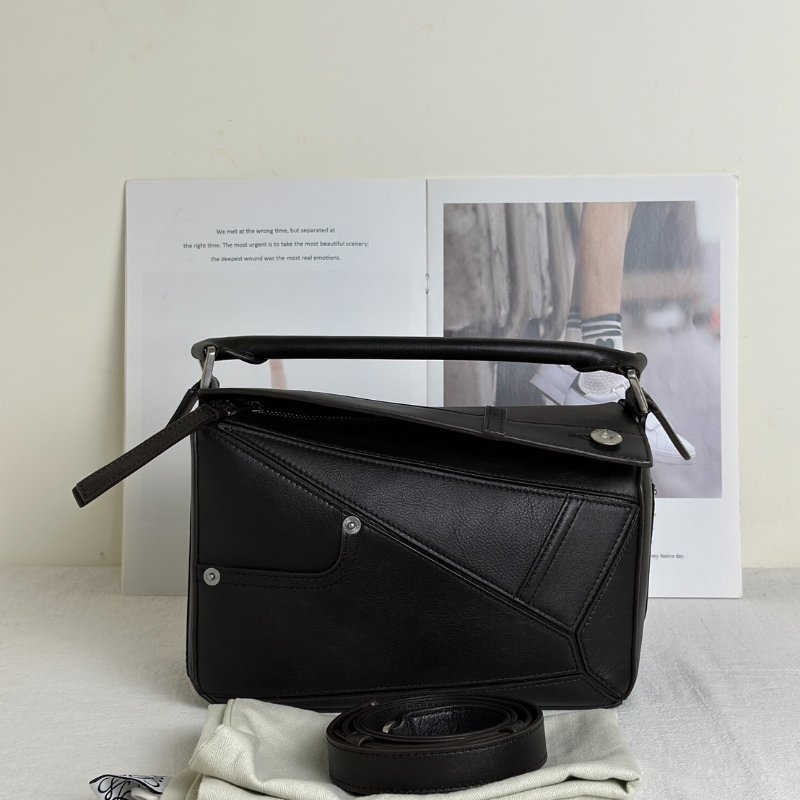 LOEWE Panta pazzle - 小號深咖啡-13