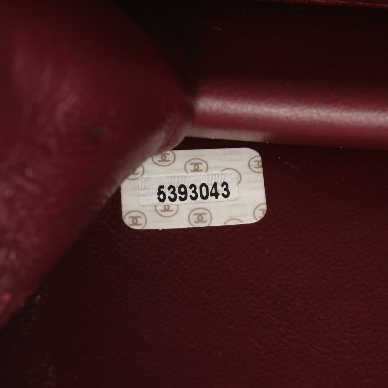 香奈兒迷你絎縫全蓋鏈肩背包，黑色皮革，金色五金，二手 CC-4