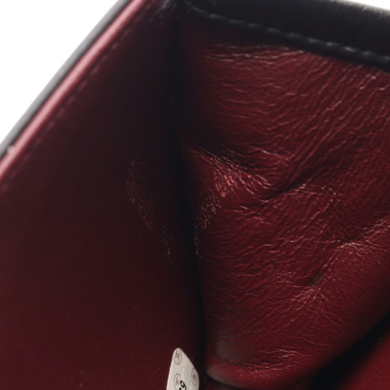 香奈兒迷你絎縫全蓋鏈肩背包，黑色皮革，金色五金，二手 CC-8