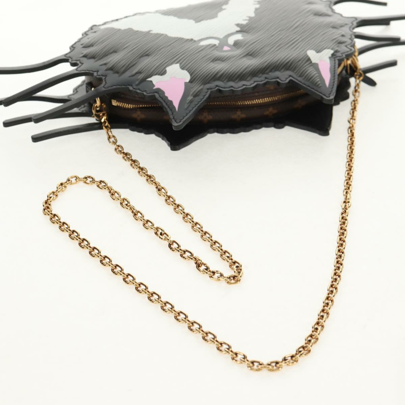 【日本直送】路易威登 Epi 貓臉手拿包 灰色 LV 正品 142442SAM-6