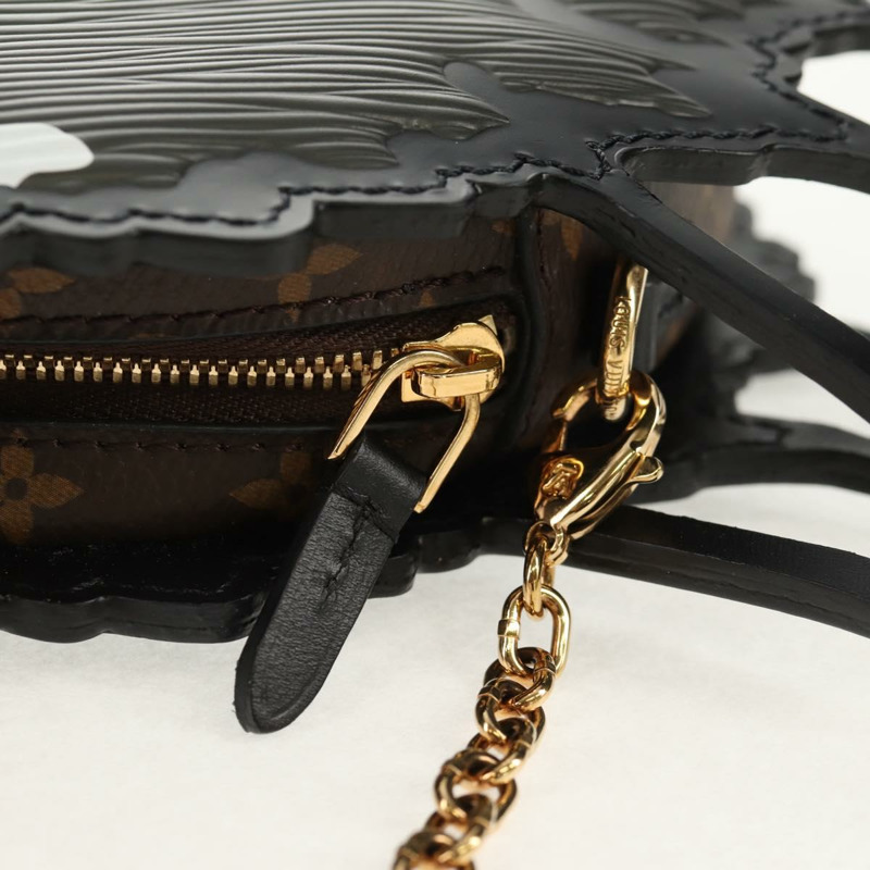 【日本直送】路易威登 Epi 貓臉手拿包 灰色 LV 正品 143170SAM-8