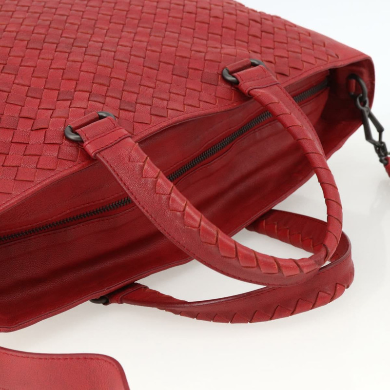 【日本直送】BOTTEGA VENETA INTRECCIATO 皮革雙肩包 紅色 正品 173980A-6