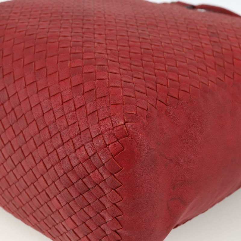 【日本直送】BOTTEGA VENETA INTRECCIATO 皮革雙肩包 紅色 正品 173980A-8