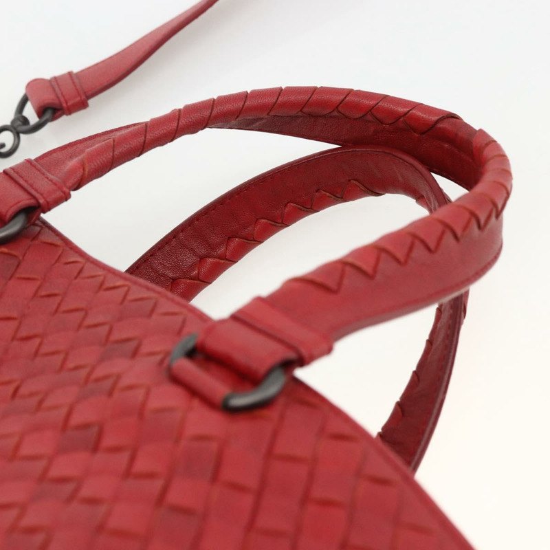 【日本直送】BOTTEGA VENETA INTRECCIATO 皮革雙肩包 紅色 正品 173980A-13