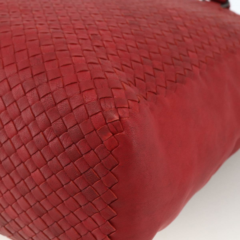 【日本直送】BOTTEGA VENETA INTRECCIATO 皮革雙肩包 紅色 正品 173980A-16