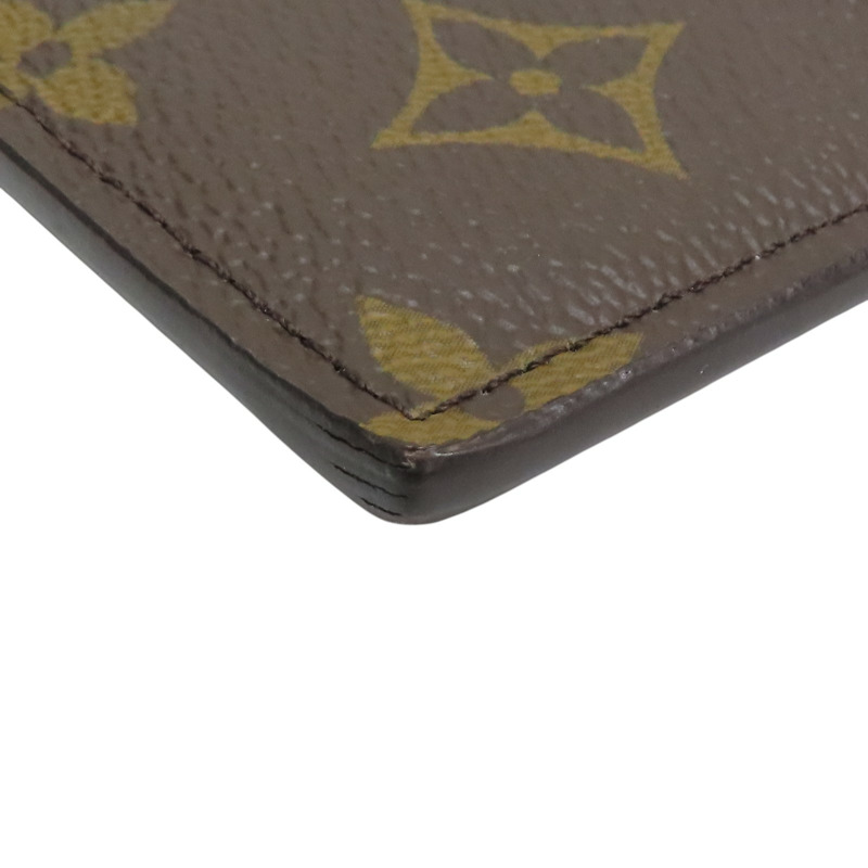 棕色 原花帆布 黑色牛皮 Slim purse 拉鍊長夾 金扣【LOUIS VUITTON LV 路易威登】 M80348-9