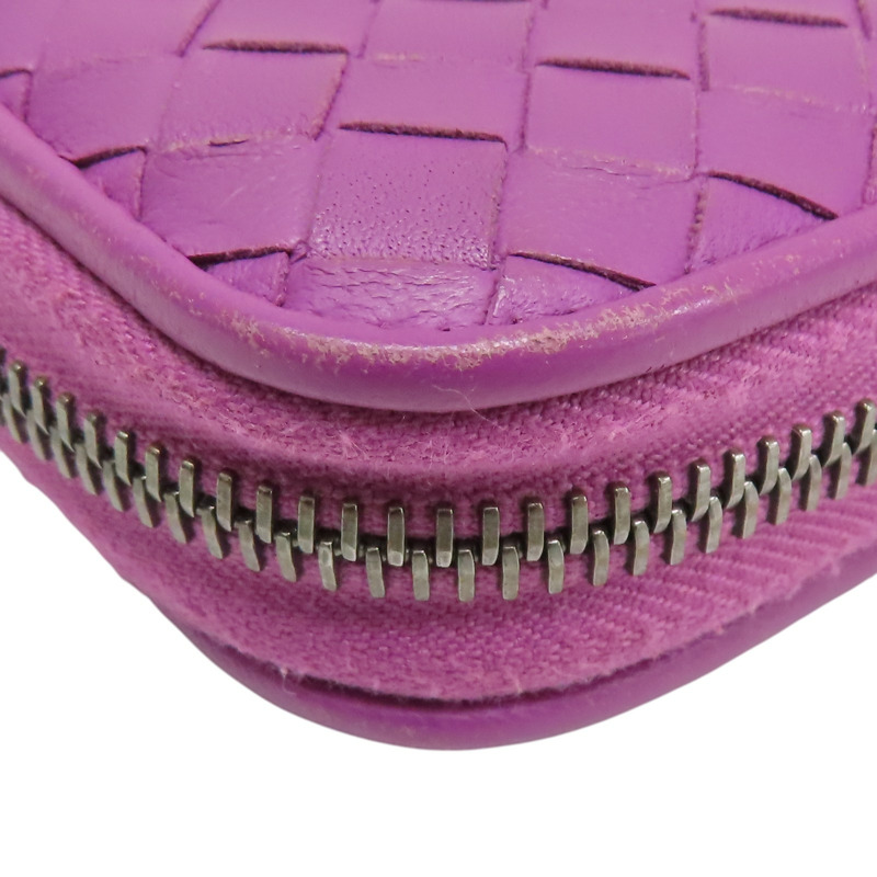 紫色 編織牛皮 拉鍊長夾【BOTTEGA VENETA BV 寶緹嘉】 510643-11