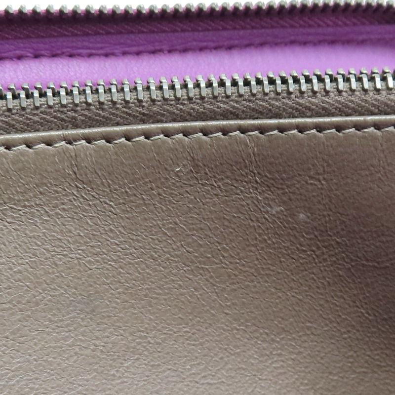 紫色 編織牛皮 拉鍊長夾【BOTTEGA VENETA BV 寶緹嘉】 510643-14