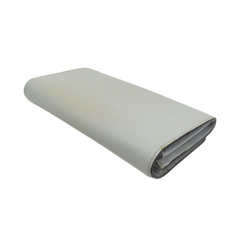 灰色 牛皮 Baguette 小怪獸 鍊帶 扣式長夾【FENDI 芬迪】 8M0365-3