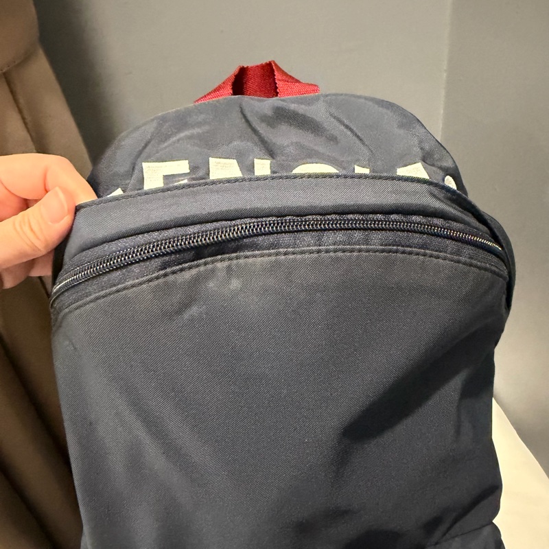 Balenciaga 巴黎世家電繡字母後背包 深藍-21