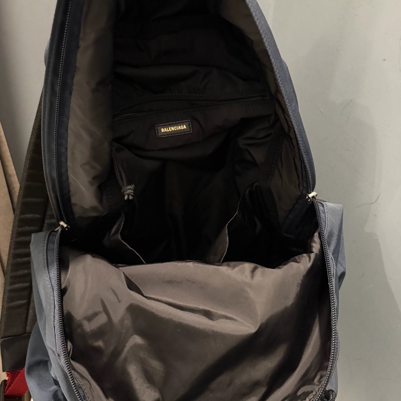 Balenciaga 巴黎世家電繡字母後背包 深藍-29