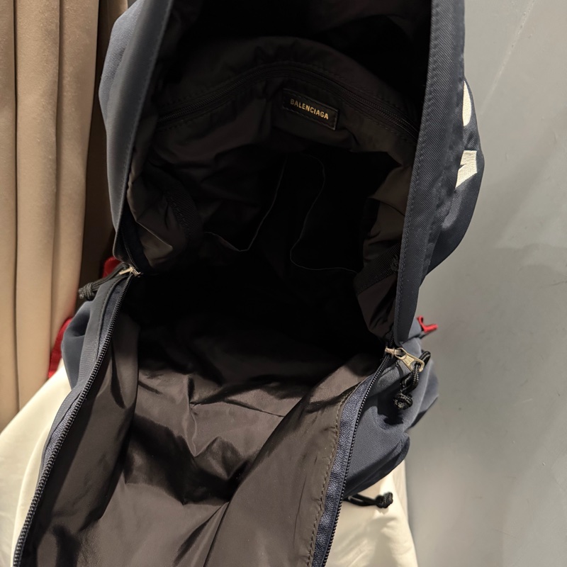 Balenciaga 巴黎世家電繡字母後背包 深藍-33