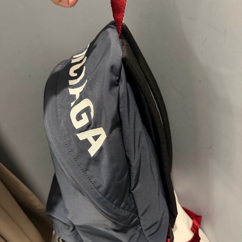 Balenciaga 巴黎世家電繡字母後背包 深藍-36