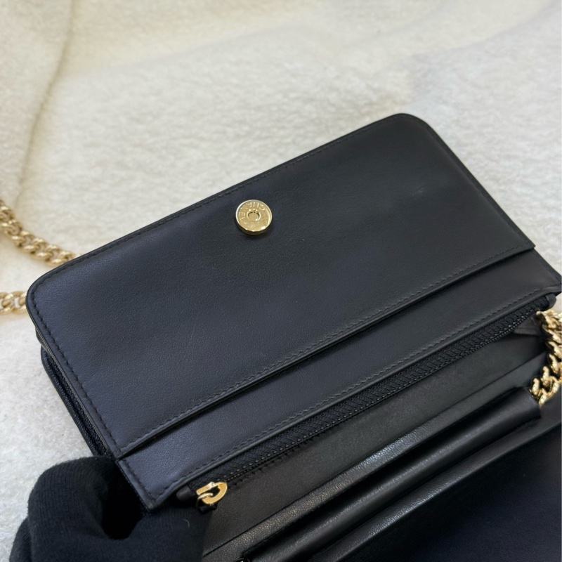 （國外購證全配）全新閒置Chanel boy woc 黑荔枝皮-9