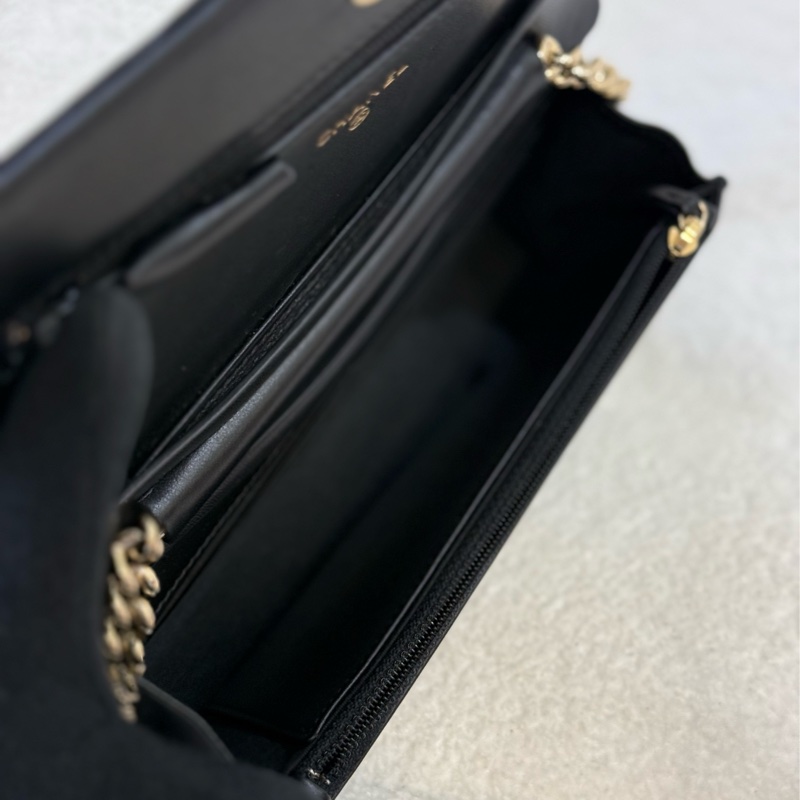 （國外購證全配）全新閒置Chanel boy woc 黑荔枝皮-11