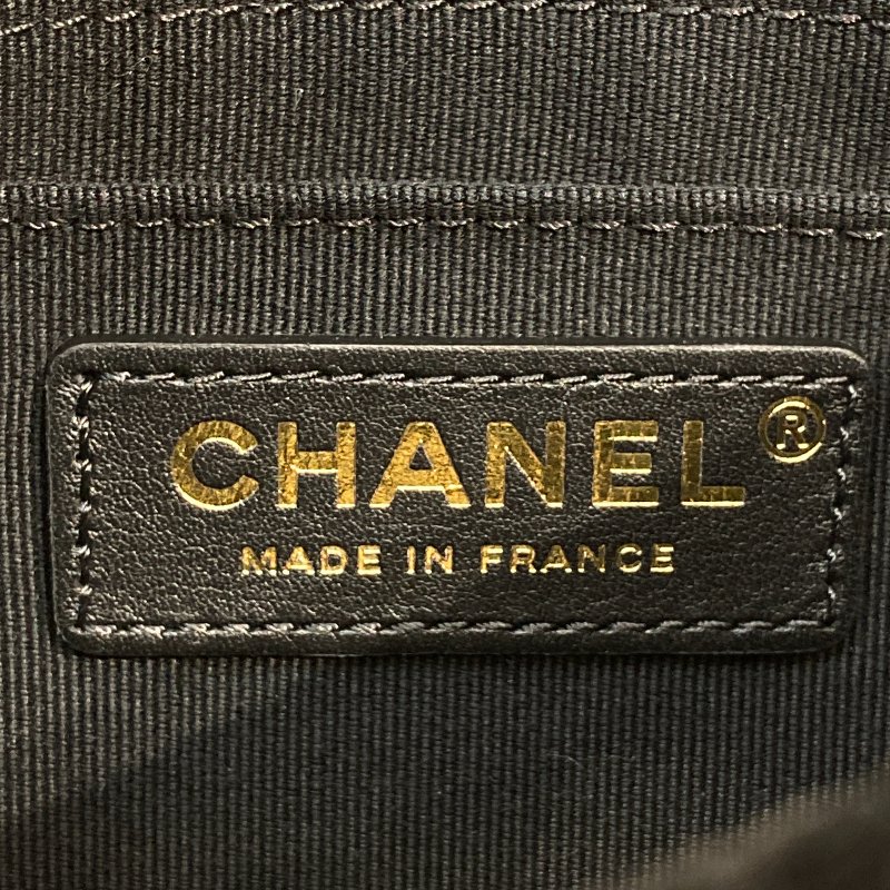 CHANEL 經典菱格紋雙蓋鏈條肩背包 絲絨 黑色 金色金具-14