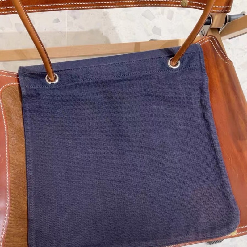【97新✨入門之選✨全網最低價】Hermes Aline愛馬仕 藍色 帆布袋-2