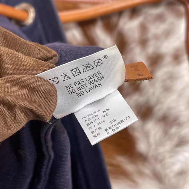 【97新✨入門之選✨全網最低價】Hermes Aline愛馬仕 藍色 帆布袋-3