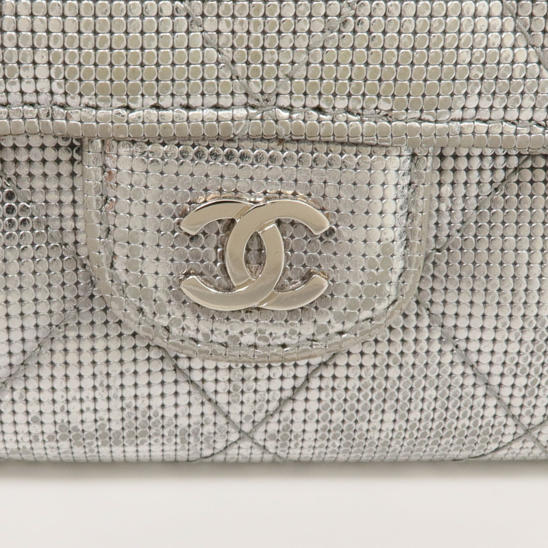 CHANEL 牛皮皮革Long Wallet銀扣長錢包-10