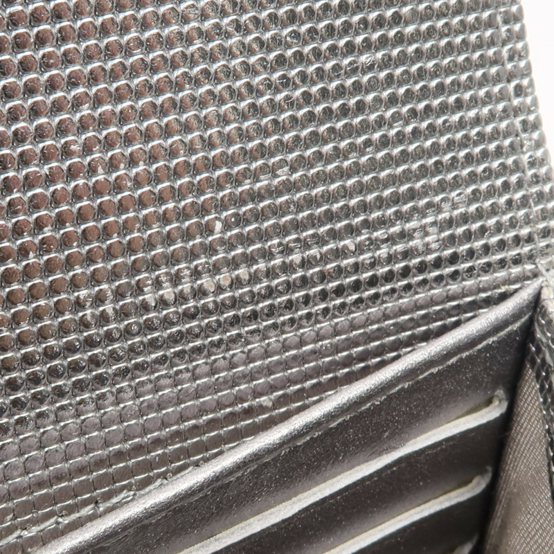 CHANEL 牛皮皮革Long Wallet銀扣長錢包-15