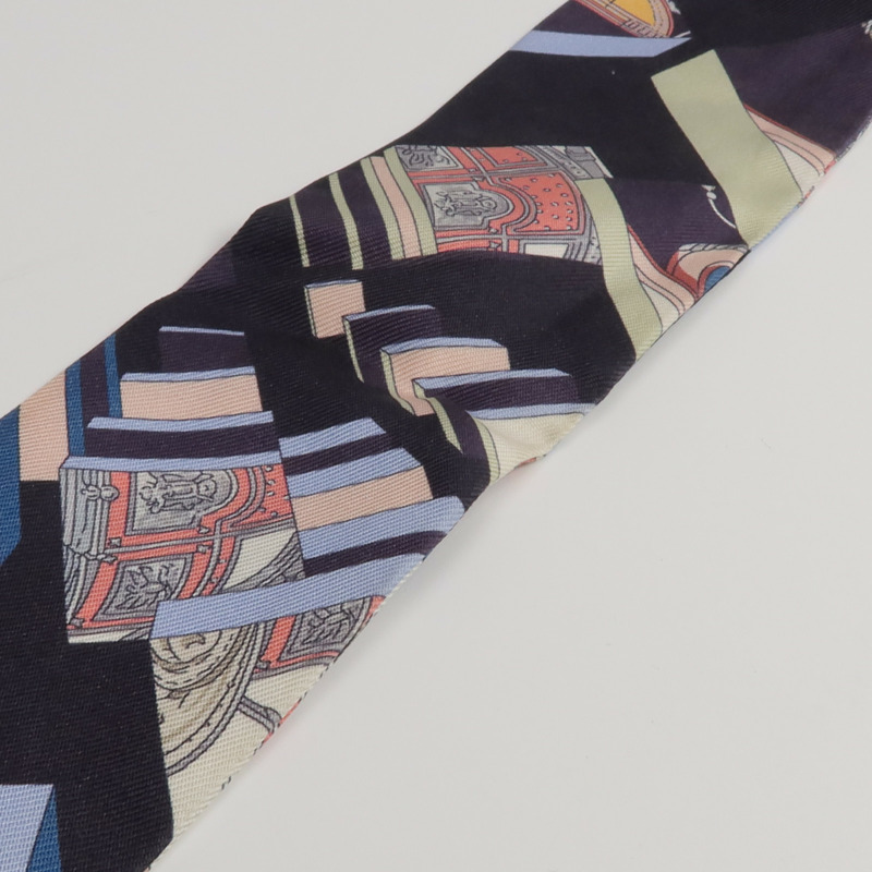 HERMES 絲質Twilly絲巾-10