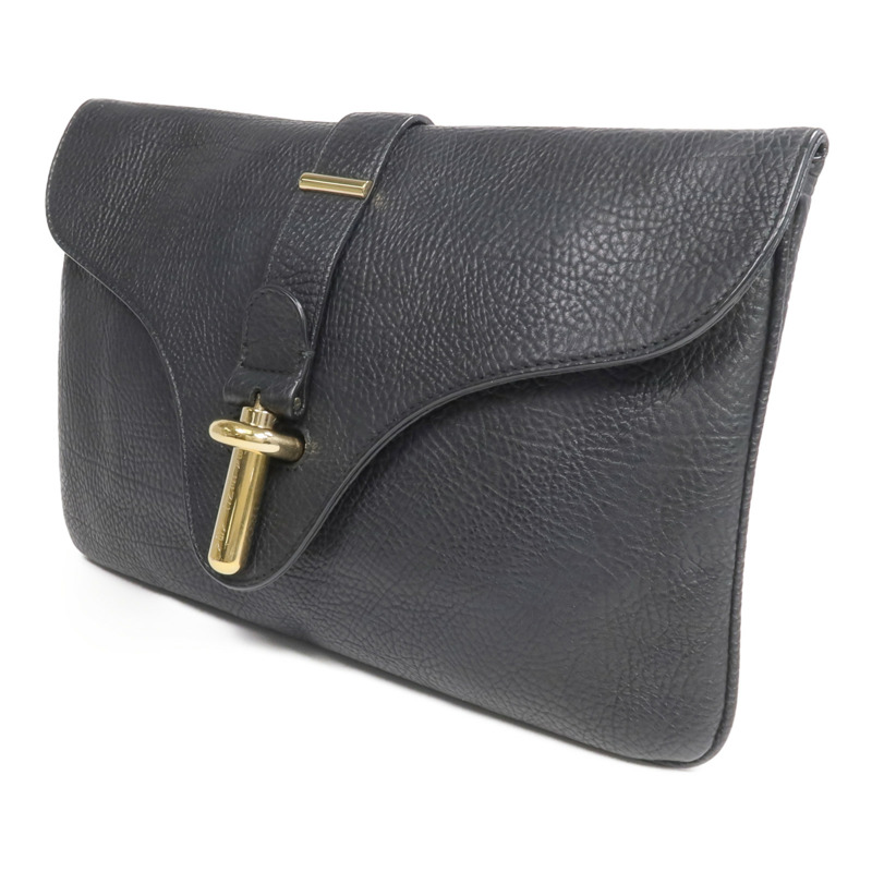 BALENCIAGA 牛皮皮革Clutch金扣手拿包-2