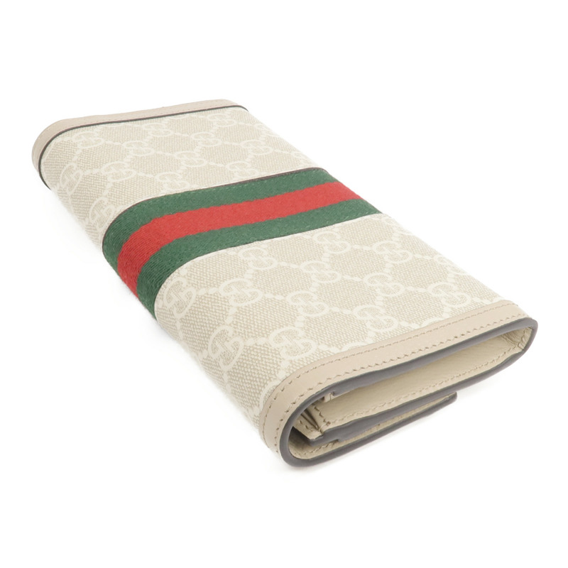 GUCCI 塗層帆布Ophidia GG Continental Wallet金扣長錢包-4