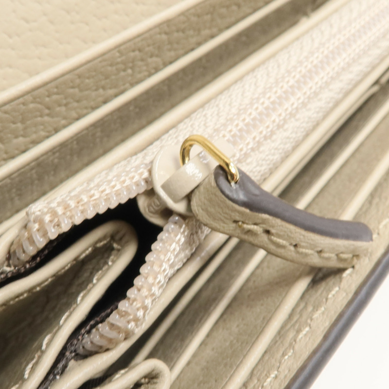 GUCCI 塗層帆布Ophidia GG Continental Wallet金扣長錢包-8