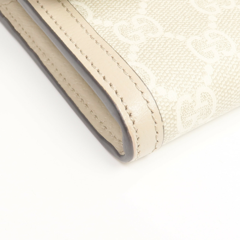 GUCCI 塗層帆布Ophidia GG Continental Wallet金扣長錢包-13