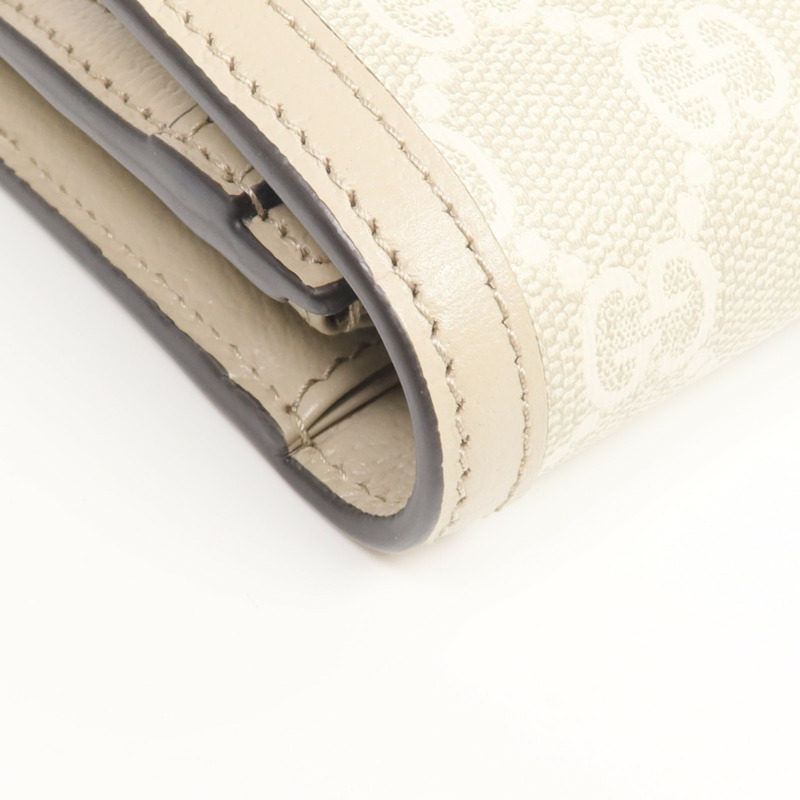 GUCCI 塗層帆布Ophidia GG Continental Wallet金扣長錢包-14