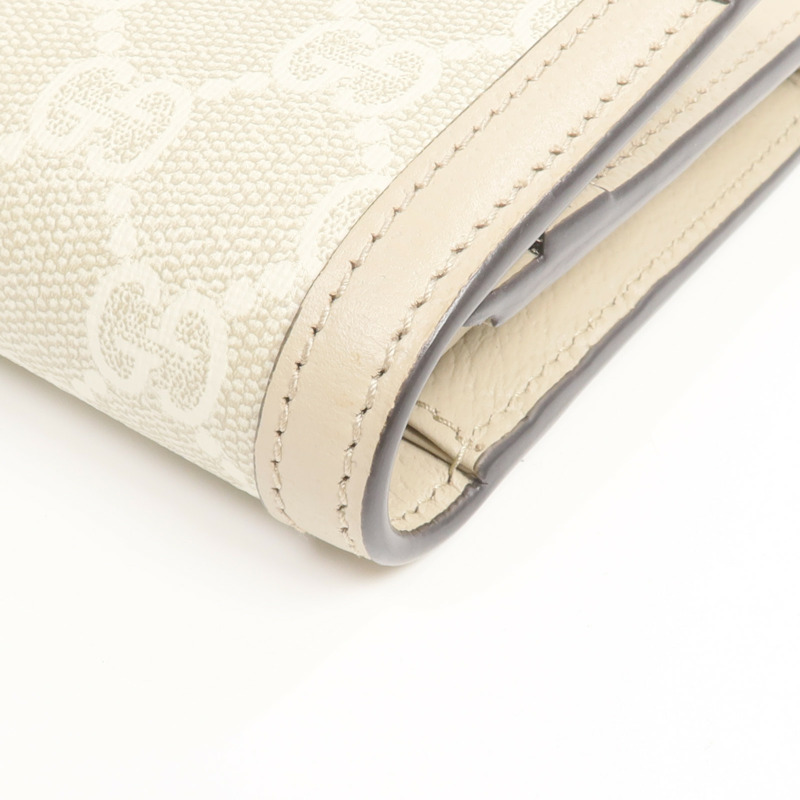 GUCCI 塗層帆布Ophidia GG Continental Wallet金扣長錢包-15