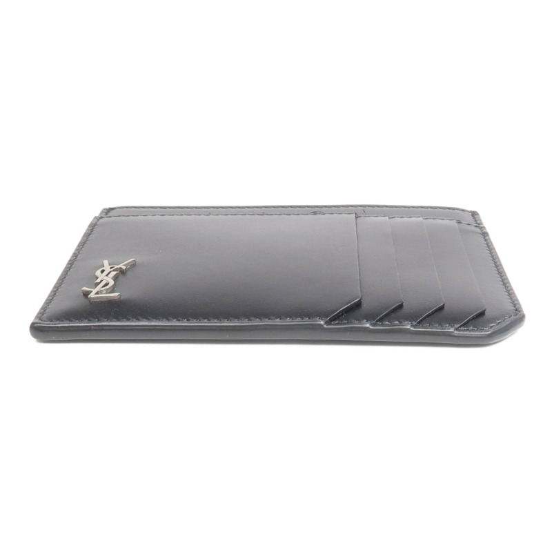 SAINT LAURENT 牛皮皮革Card Case銀扣卡片套-5