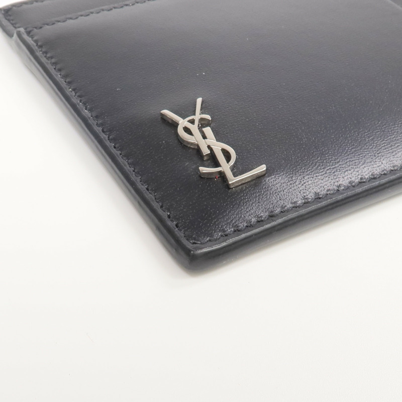 SAINT LAURENT 牛皮皮革Card Case銀扣卡片套-7