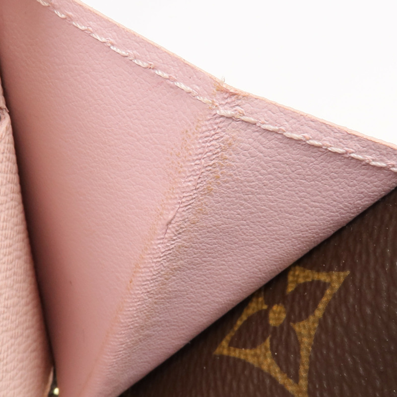 LOUIS VUITTON Monogram Clemence Wallet金扣長錢包-14