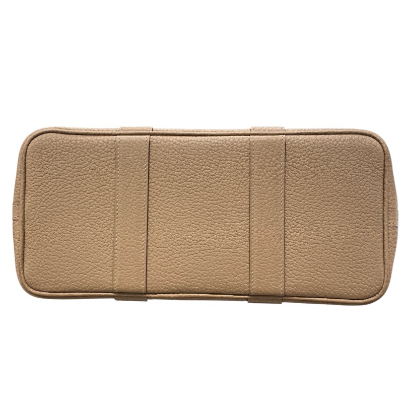 HERMES 愛馬仕 GARDEN PARTY 30 花園包 皮革 焦糖色系 銀扣-4