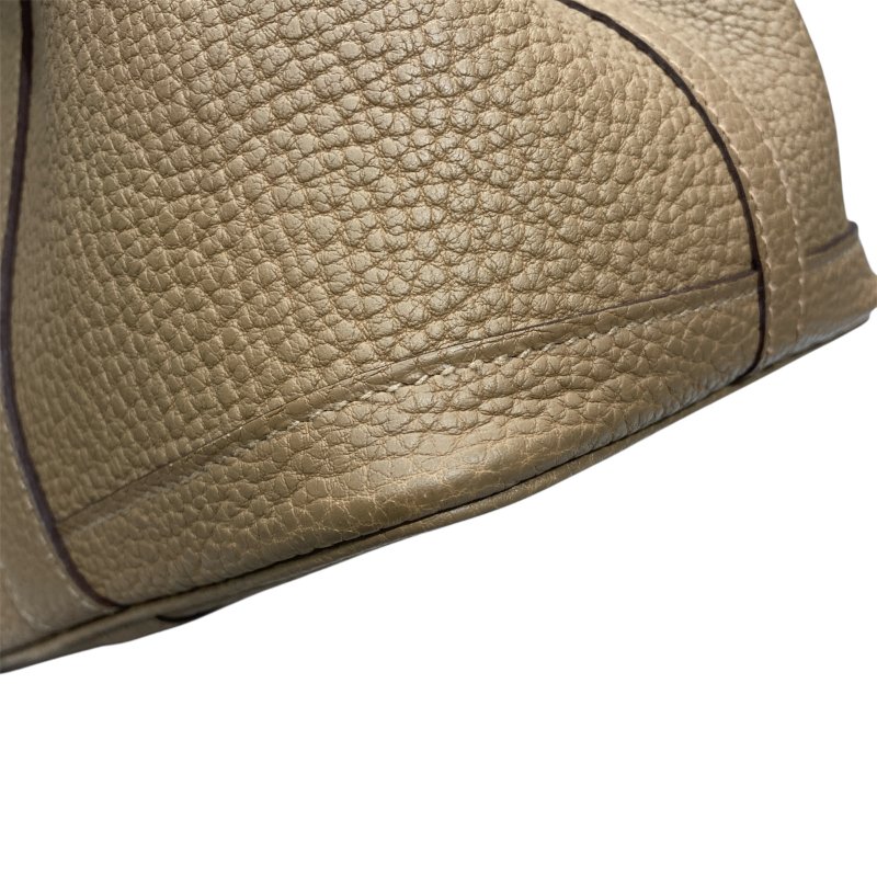 HERMES 愛馬仕 GARDEN PARTY 30 花園包 皮革 焦糖色系 銀扣-7