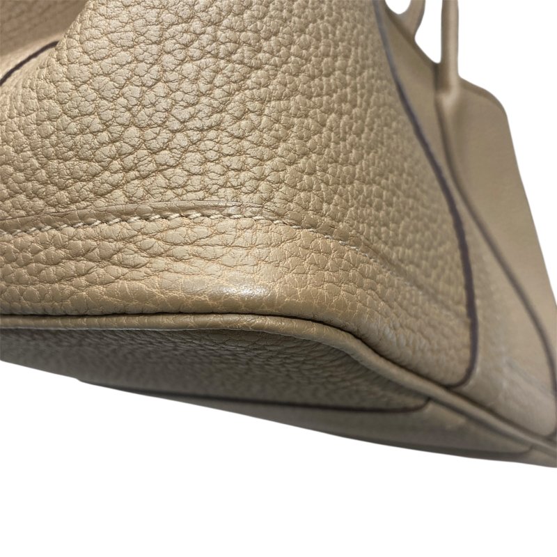 HERMES 愛馬仕 GARDEN PARTY 30 花園包 皮革 焦糖色系 銀扣-8