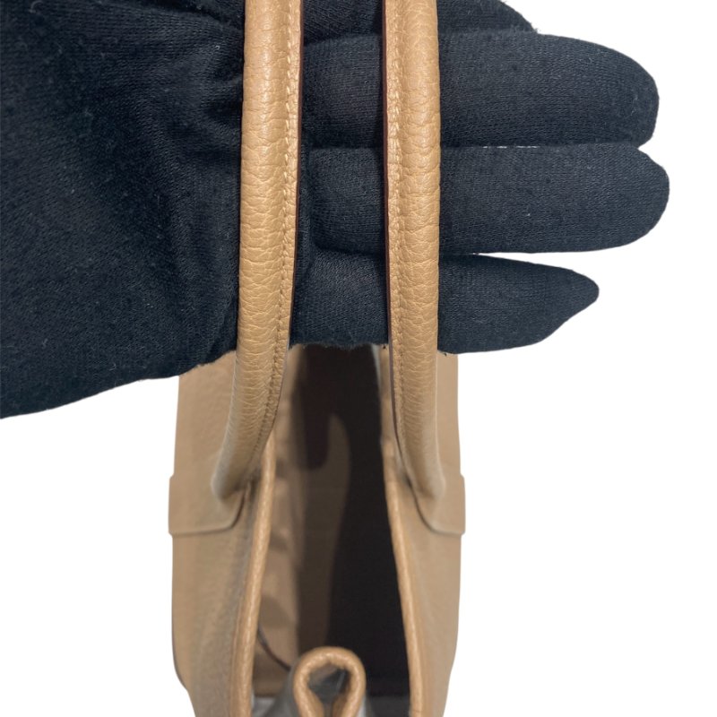 HERMES 愛馬仕 GARDEN PARTY 30 花園包 皮革 焦糖色系 銀扣-11