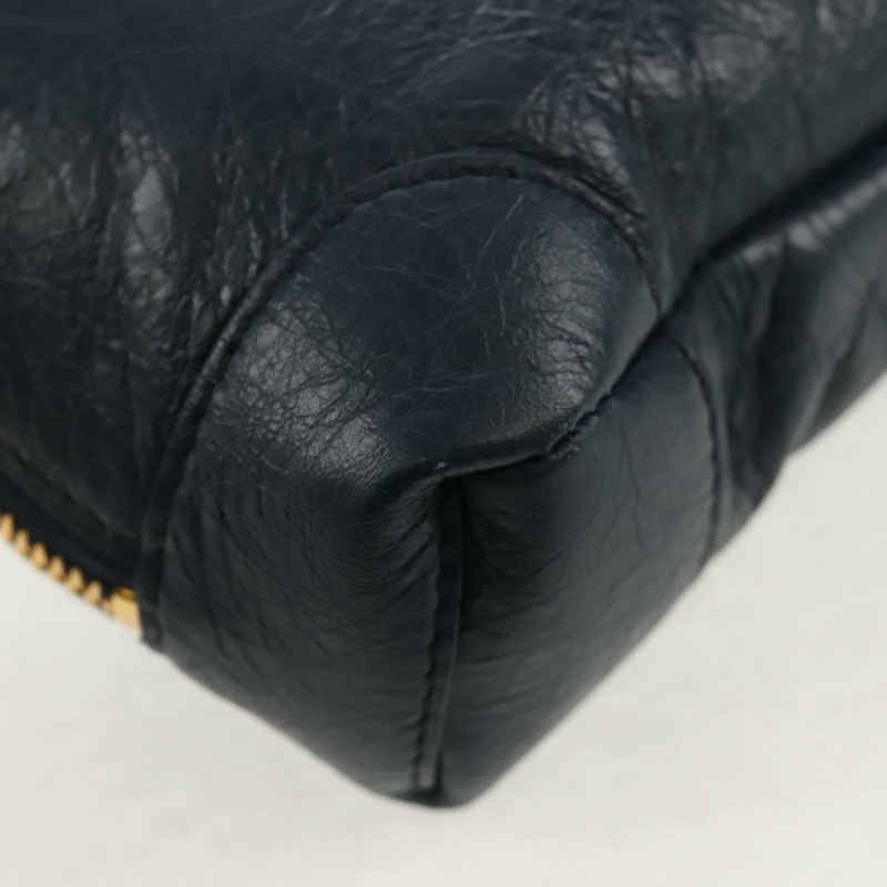 【日本直送】BALENCIAGA 經典記者單肩背包，皮革材質，海軍藍/金色，貨號 488795，正品 am10138V-16