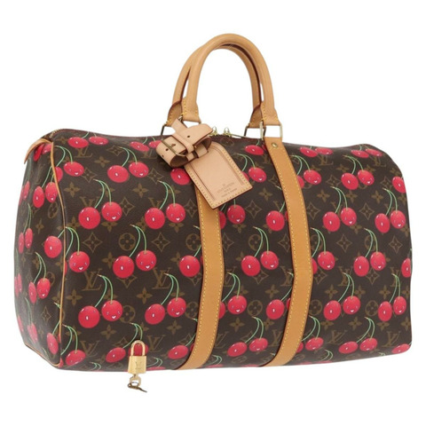 路易威登 Monogram Cherry Keepall 45 波士頓包 M95011 LV 正品 158899SV